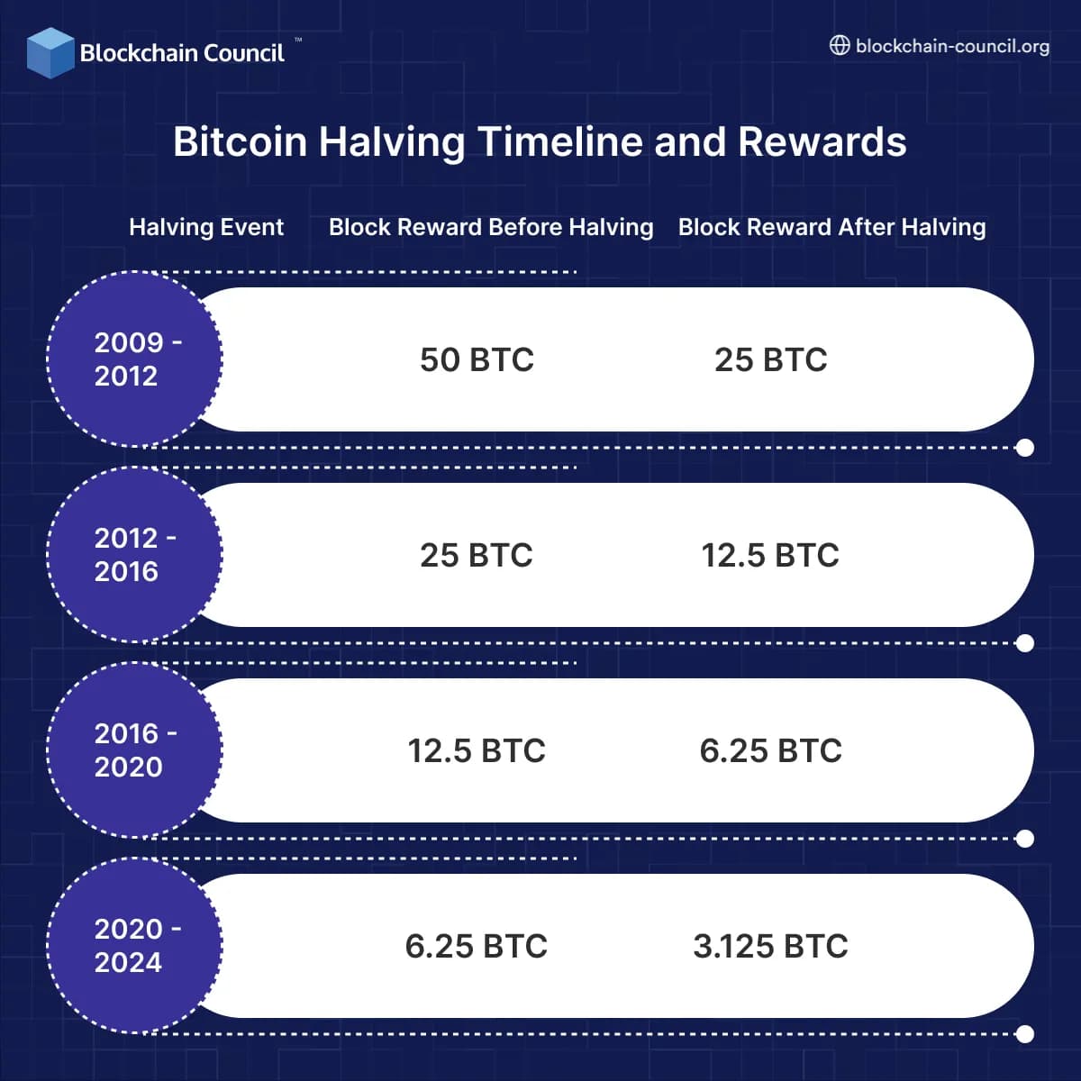 Bitcoin Halving Timeline and Rewards