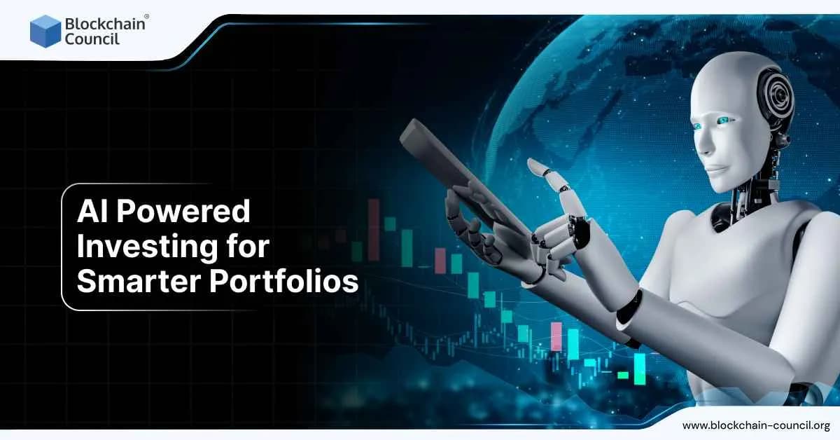 AI powered investing for smarter portfolios with futuristic robot