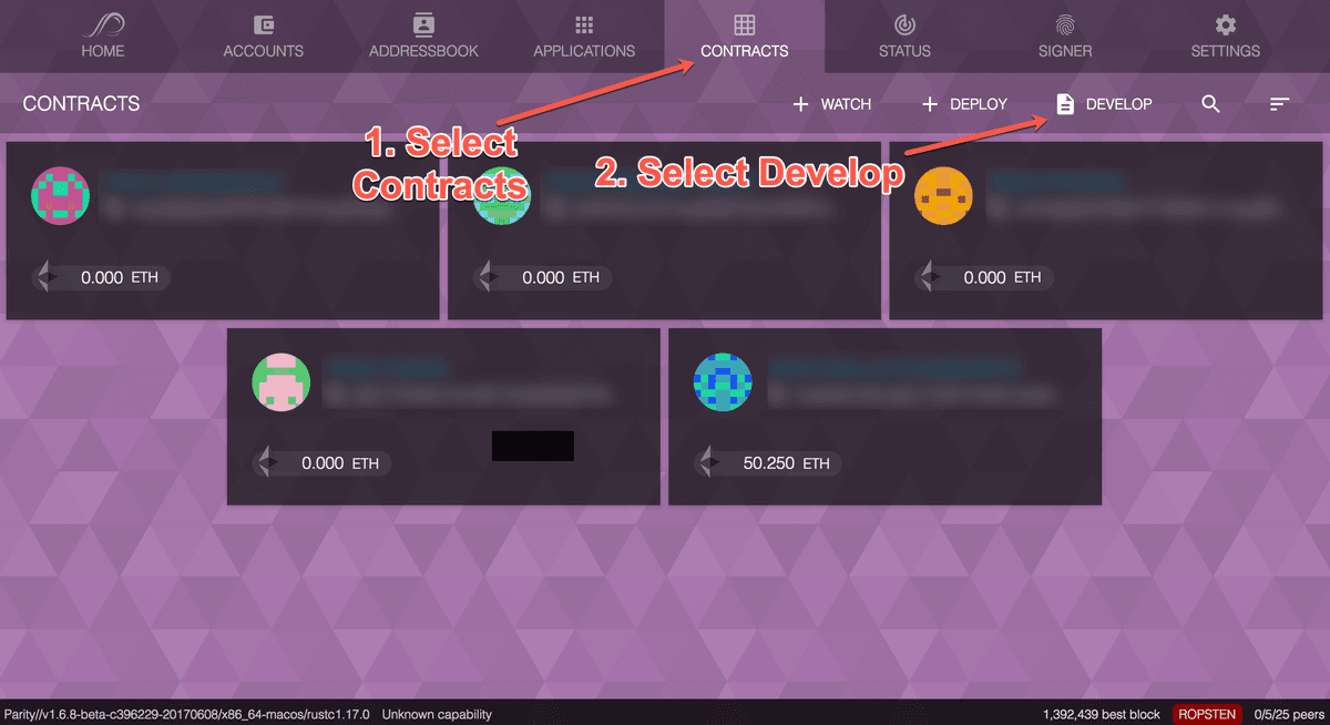 How to Develop Ethereum Smart Contracts in Parity Faster than Anything else.