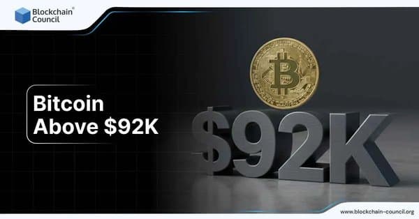 Bitcoin Above $92K