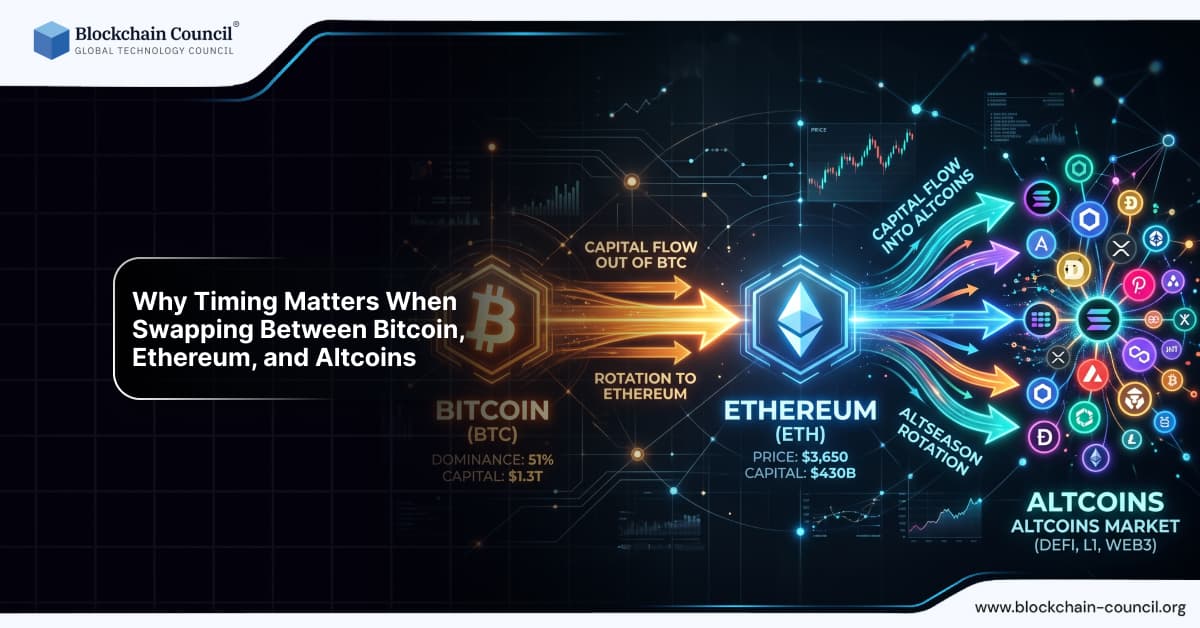 Why Timing Matters When Swapping Between Bitcoin, Ethereum, and Altcoins