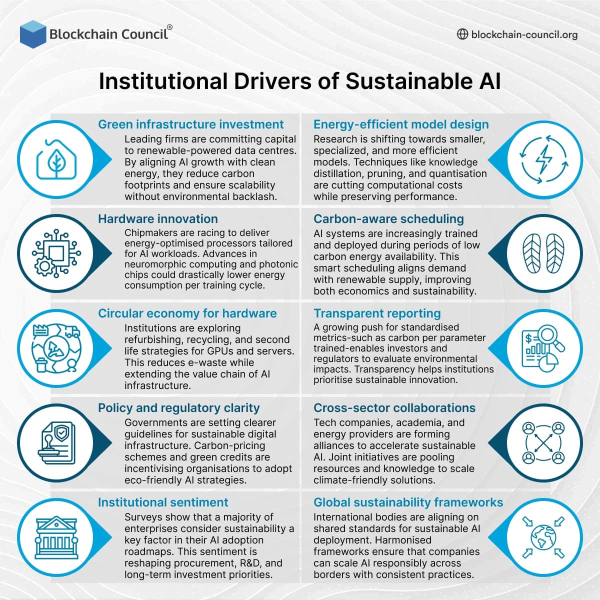 Institutional Drivers of Sustainable AI