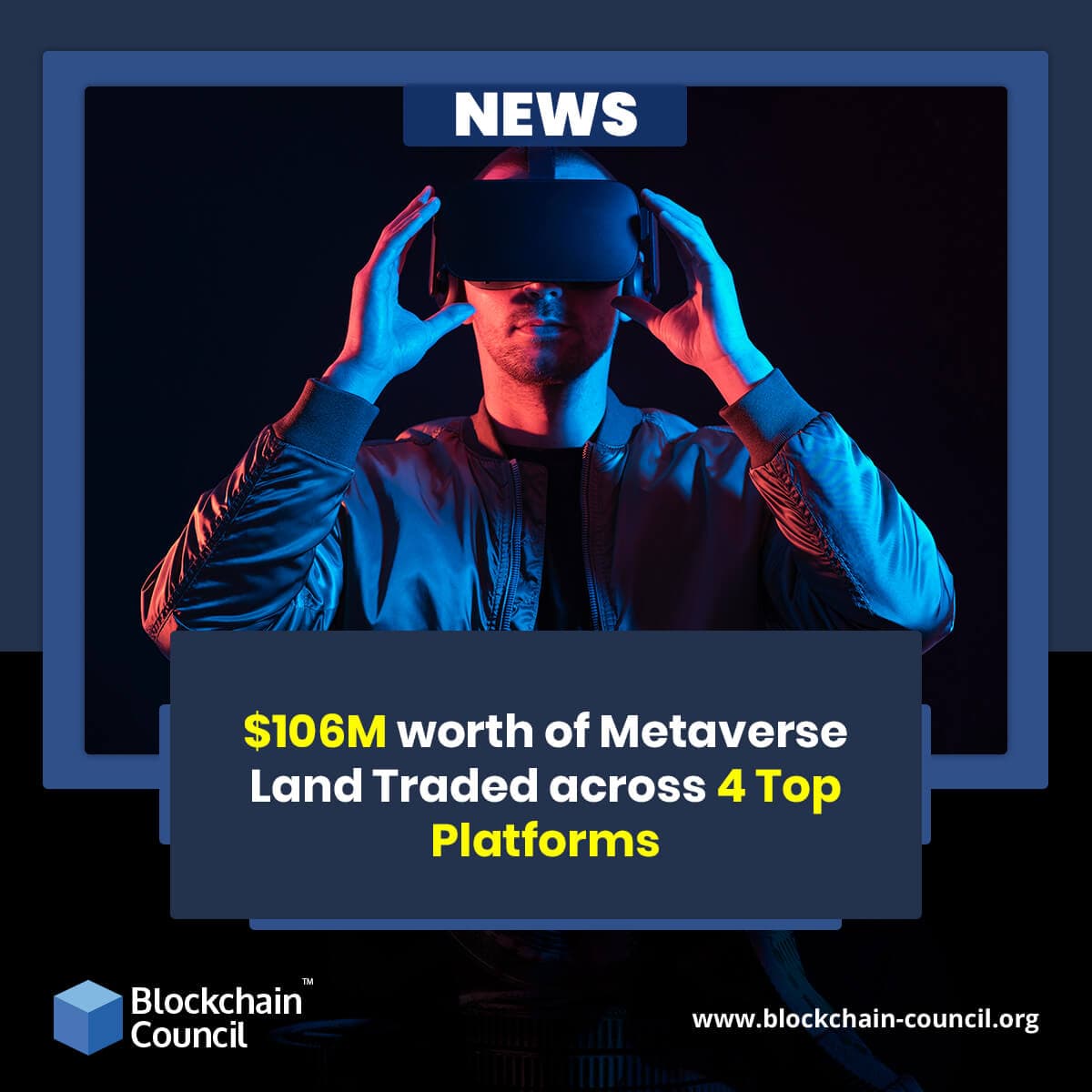 $106M worth of Metaverse Land Traded across 4 Top Platforms