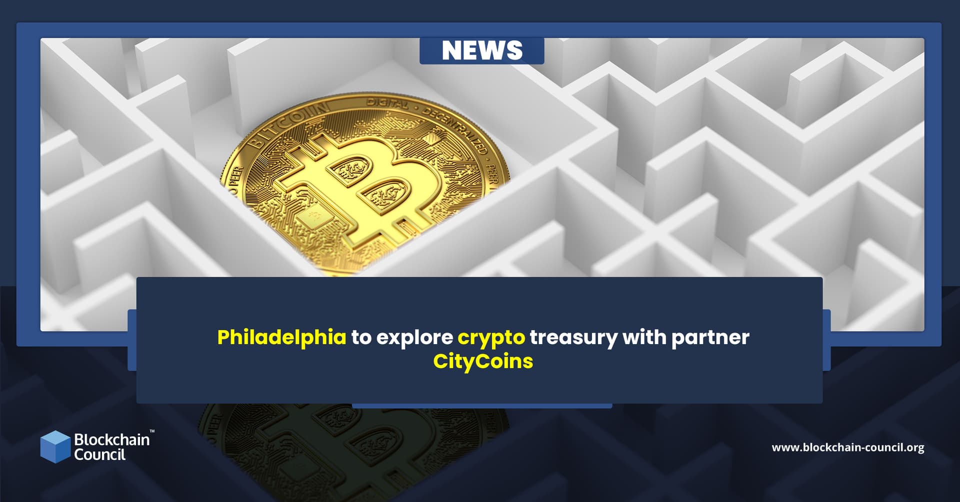 Philadelphia to explore crypto treasury with partner CityCoins news emailer