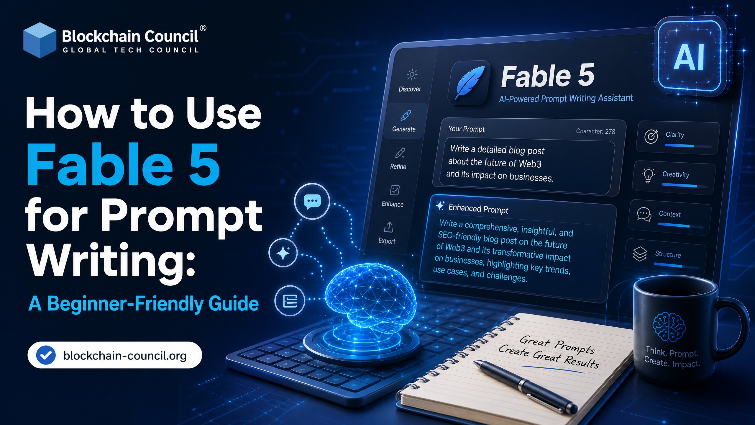 How to Use Fable 5 for Prompt Writing - Blockchain Council