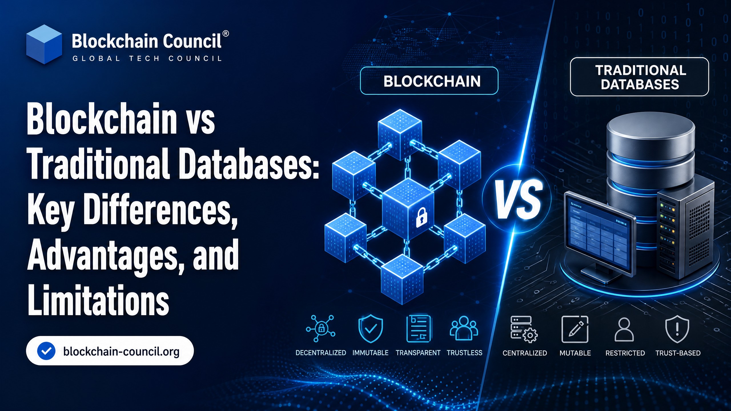 Blockchain vs Traditional Databases - Blockchain Council