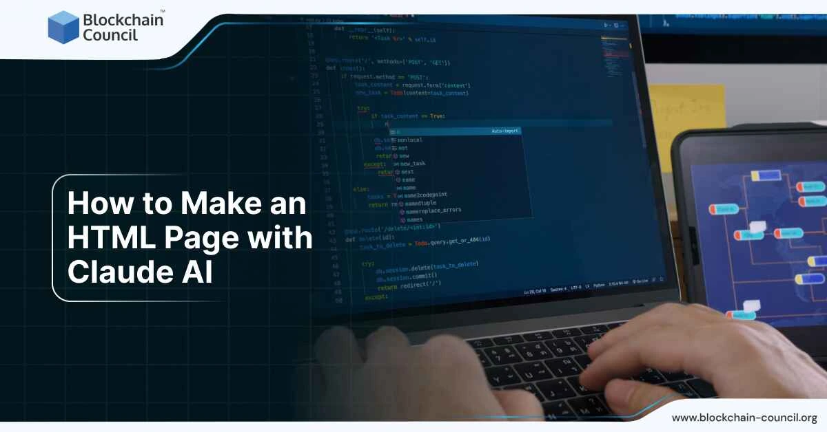 How to Make an HTML Page with Claude AI - Blockchain Council