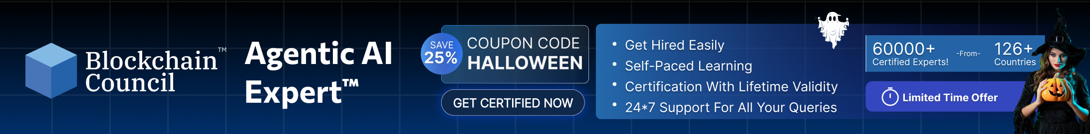 Blockchain Council email strip ad