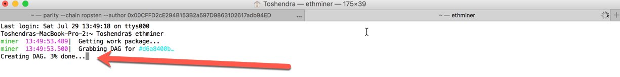 How to mine Ropsten Ether ifor testing development in Ethereum smart contract development in Mac Windows