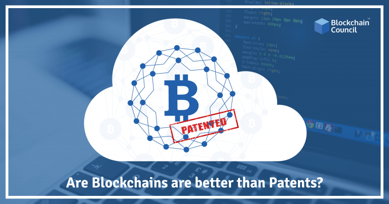 Are Blockchains Better than Patents ?