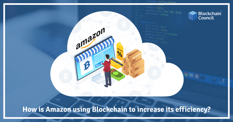 How is Amazon using Blockchain to increase its efficiency?
