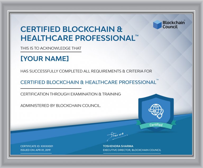 Certified Blockchain & Healthcare Professional™