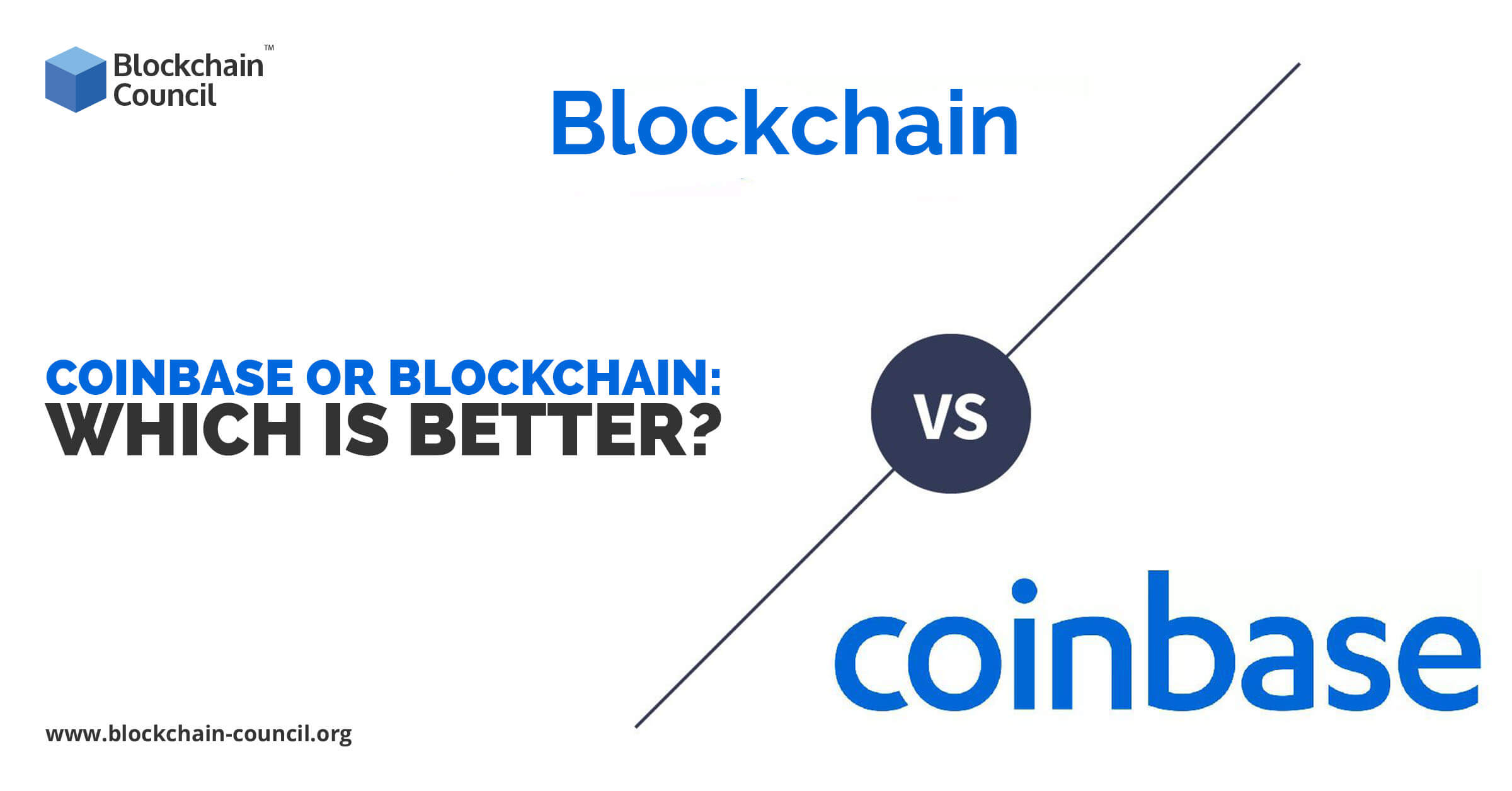 Which is better Coinbase or blockchain?