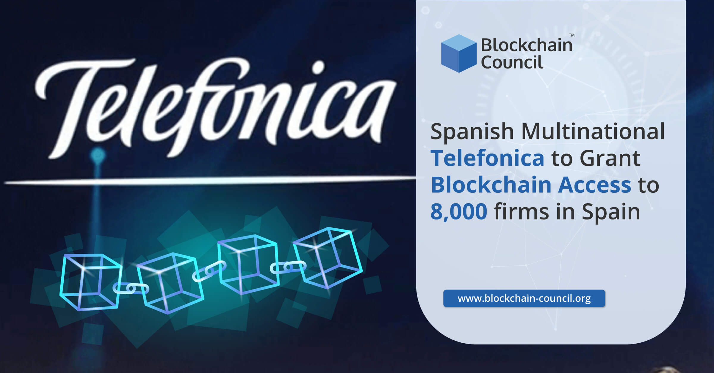 Spanish Multinational Telefonica to Grant Blockchain Access to 8,000 firms in Spain