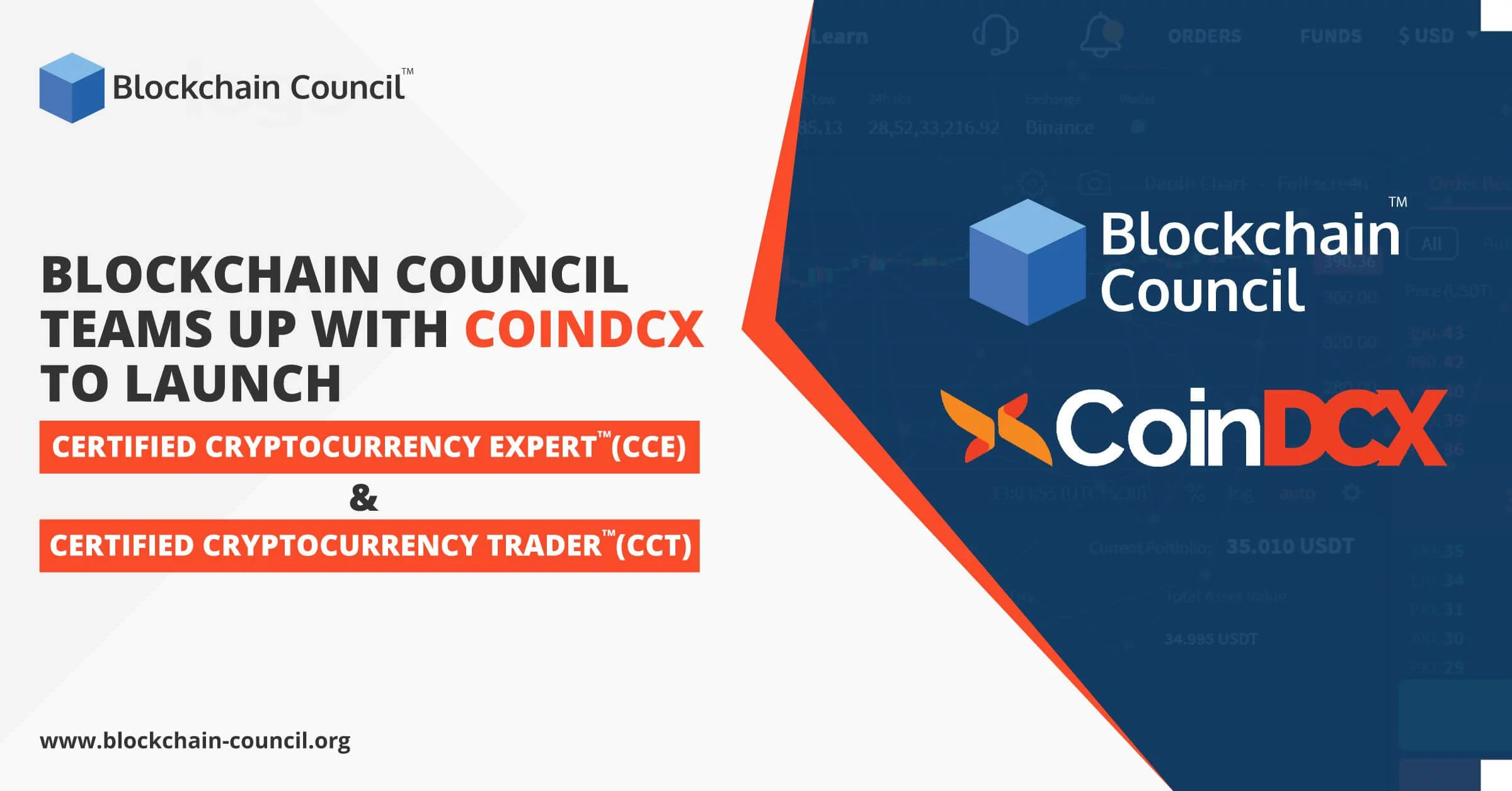 Blockchain Council & CoinDCX, launch Certified Cryptocurrency Expert™ & Certified Cryptocurrency Trader™ certifications