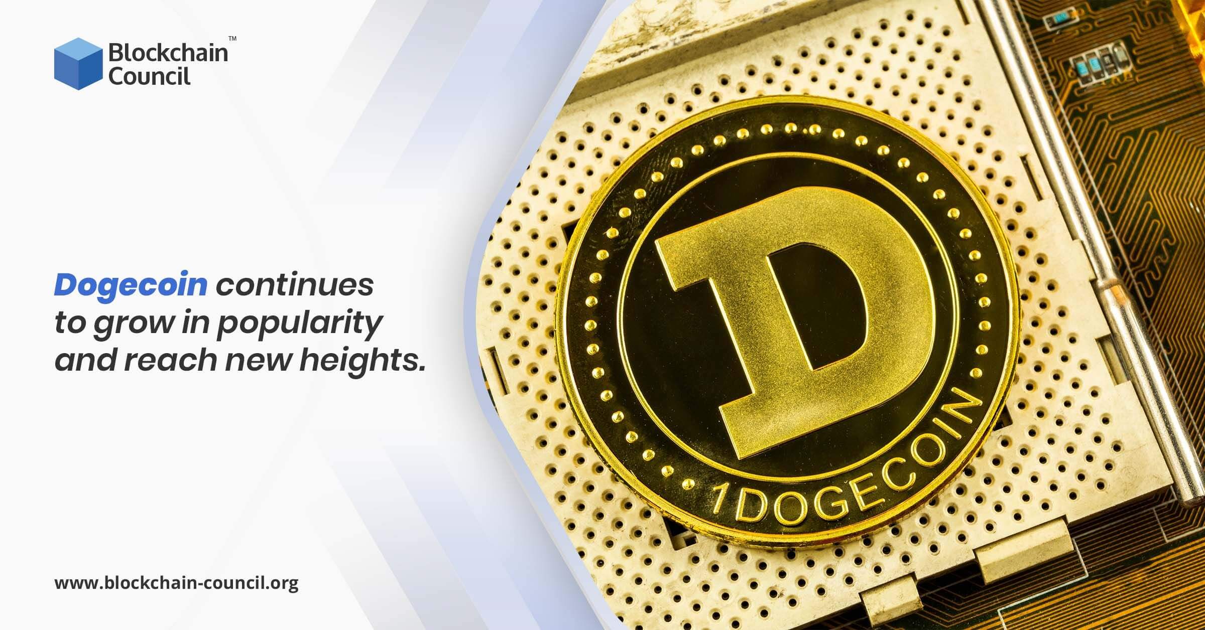 Dogecoin Continues To Grow In Popularity And Reach New Heights.