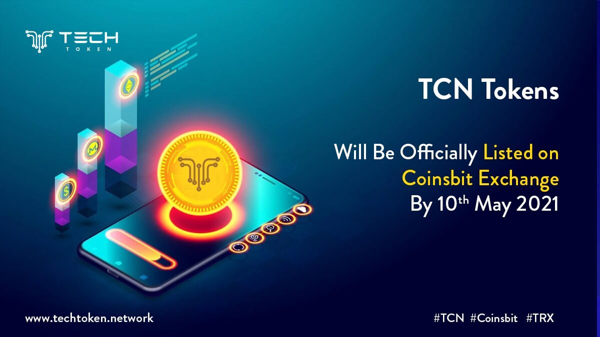 TCN Tokens Will Be Officially Listed on Coinsbit Exchange By May 10