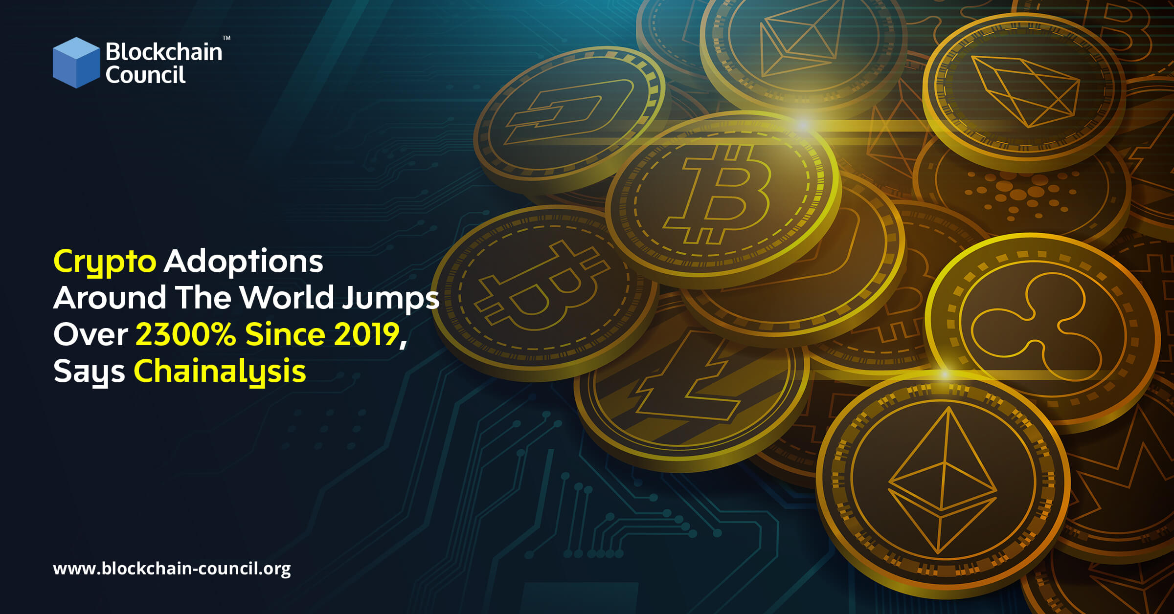 Crypto Adoptions Around The World Jumps Over 2300% Since 2019, Says Chainalysis