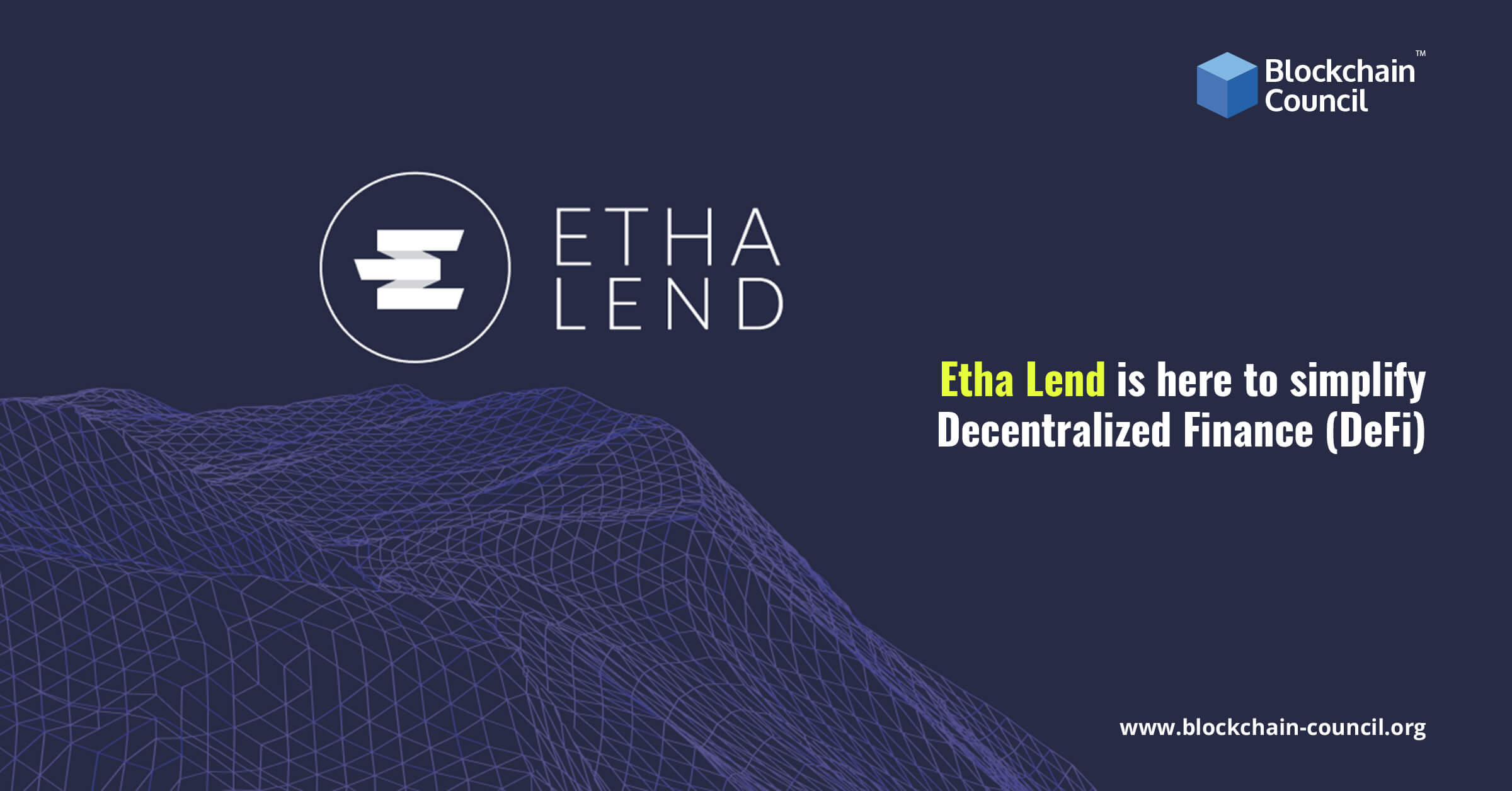 ETHA Lend is here to simplify Decentralized Finance (DeFi)