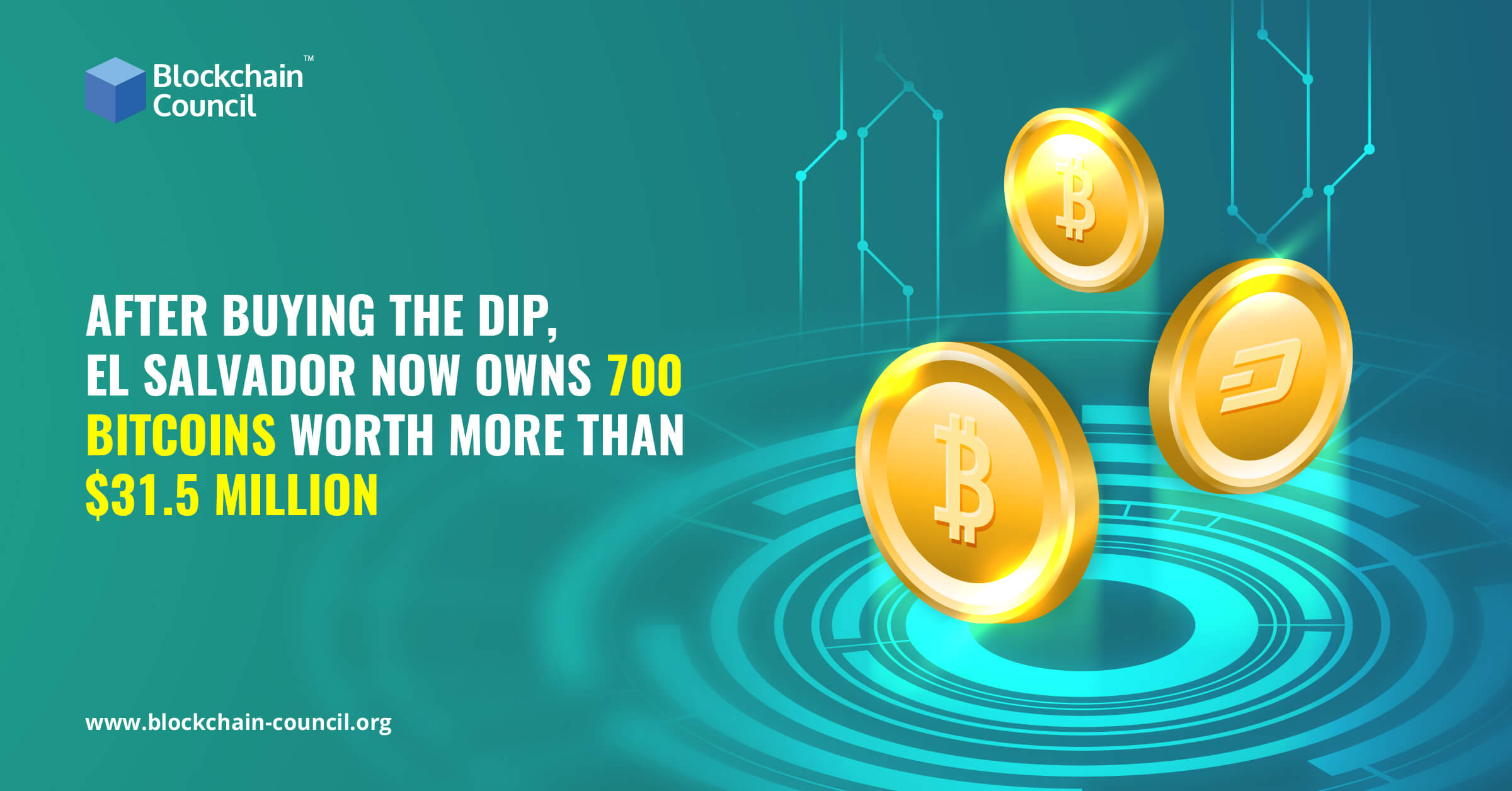 After Buying The Dip, El Salvador Now Owns 700 Bitcoins Worth More Than $31.5 Million