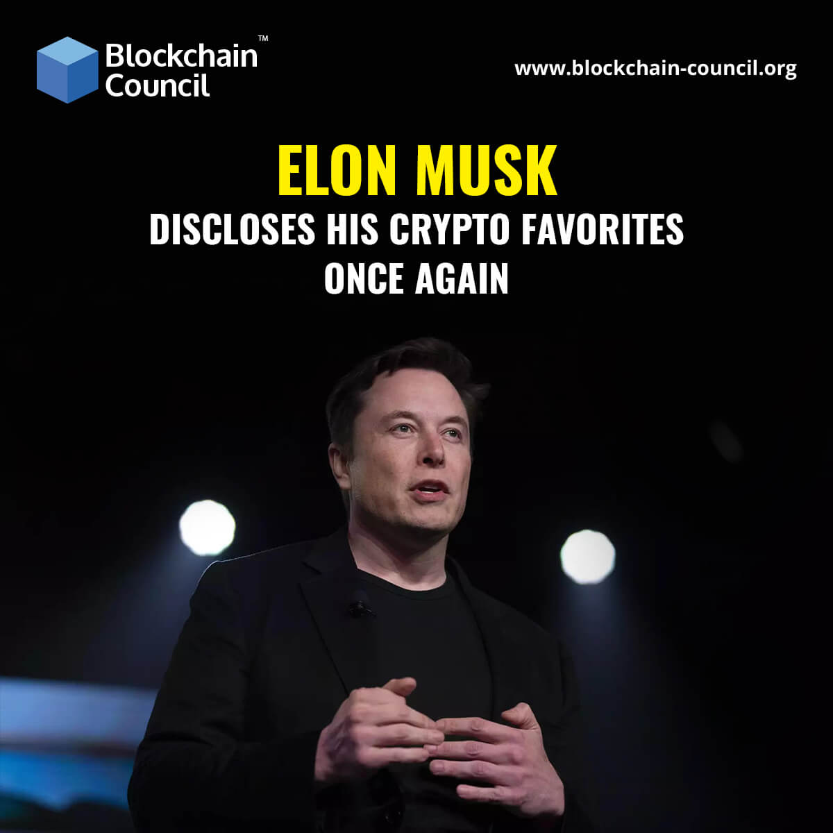 Elon Musk Discloses his Crypto favorites once again