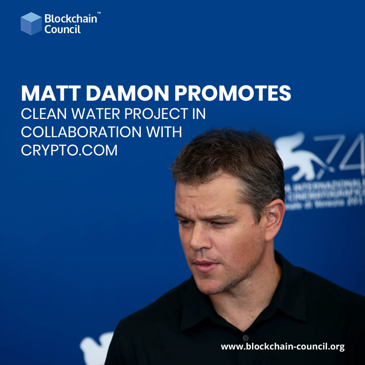 Matt Damon promotes clean water project in collaboration with Crypto