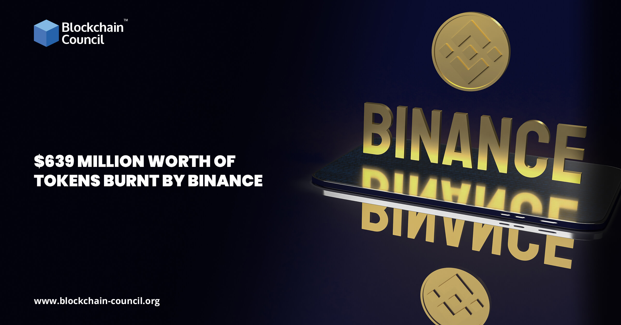 $639 million worth of tokens burnt by Binance