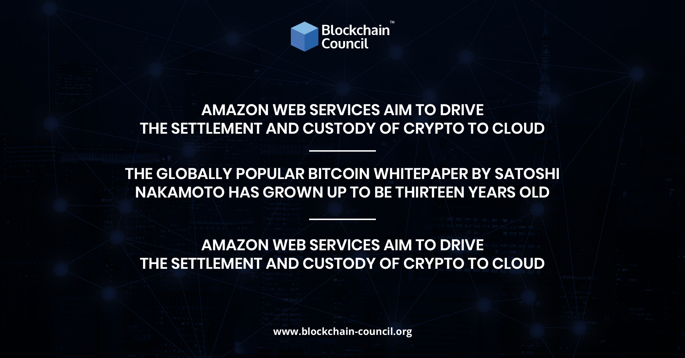 Amazon Web Services Aim To Drive The Settlement And Custody Of Crypto To Cloud (1)