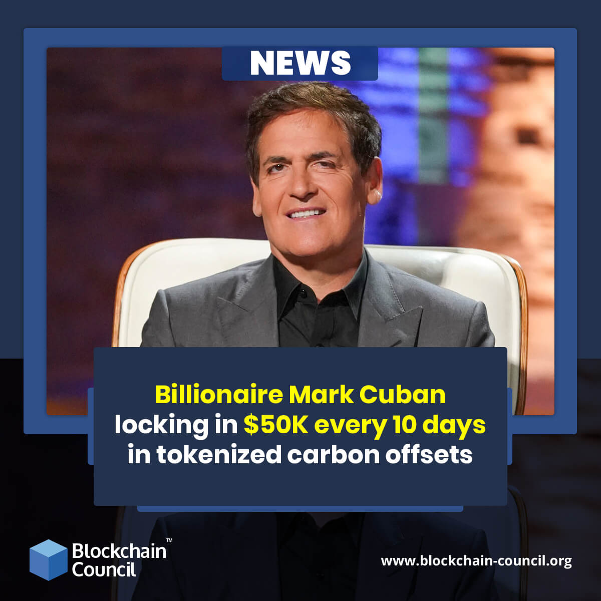 Billionaire Mark Cuban locking in $50K every 10 days in tokenized carbon offsets