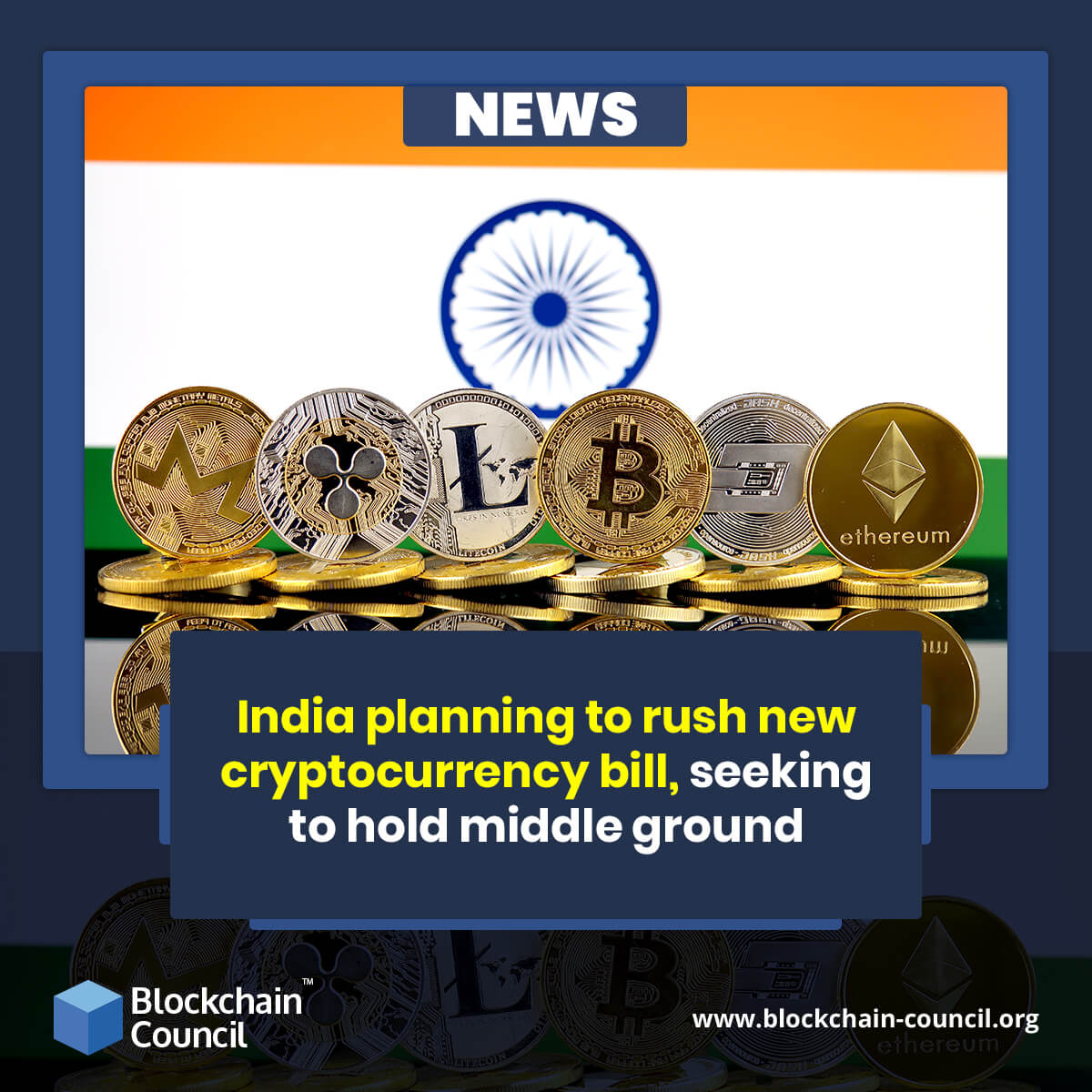 India planning to rush new cryptocurrency bill, seeking to hold middle ground