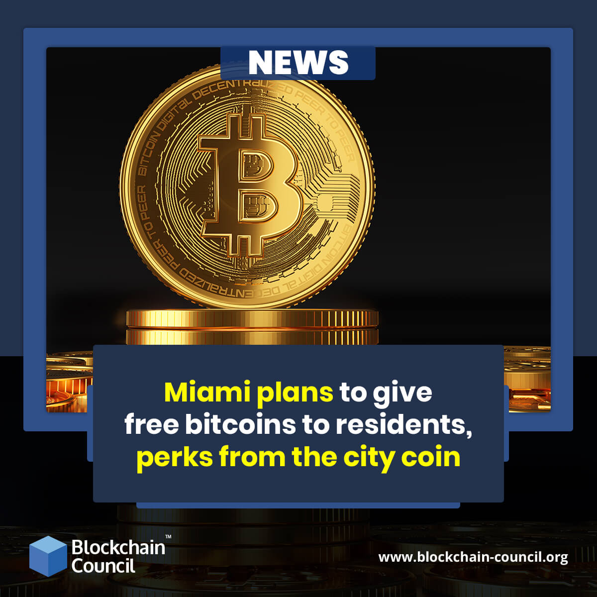 Miami plans to give free bitcoins to residents, perks from the city coin (1)