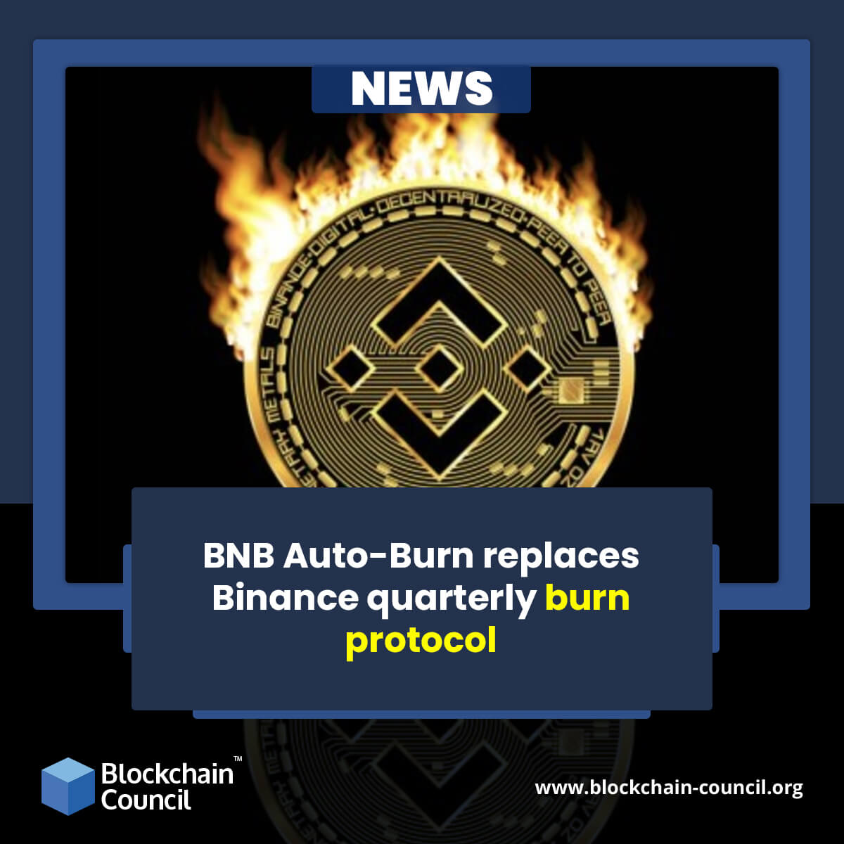 BNB Auto-Burn replaces Binance quarterly burn protocol news