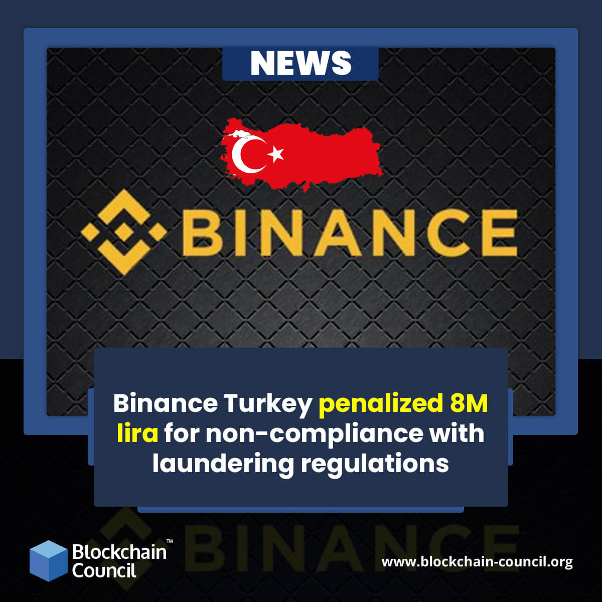 Binance Turkey penalized 8M lira for non-compliance with laundering regulations
