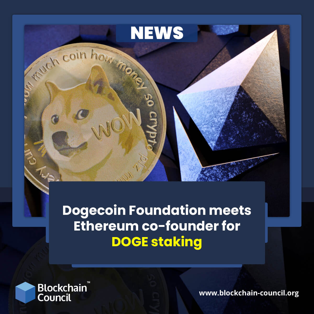 Dogecoin Foundation meets Ethereum co-founder for DOGE staking