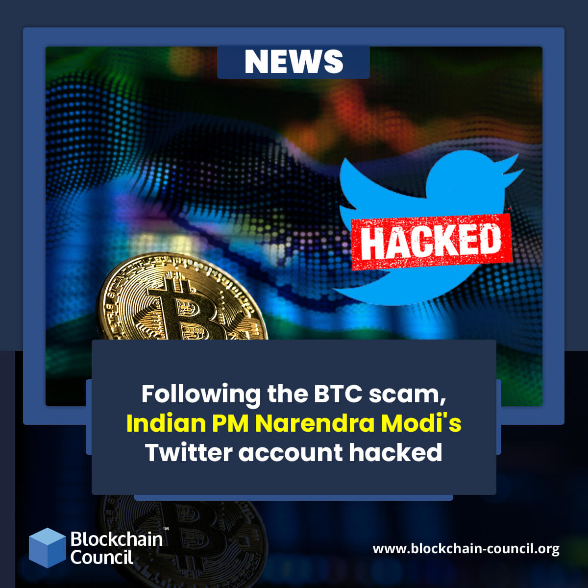 Following the BTC scam, Narendra Modi's Twitter account hacked 13.12.21