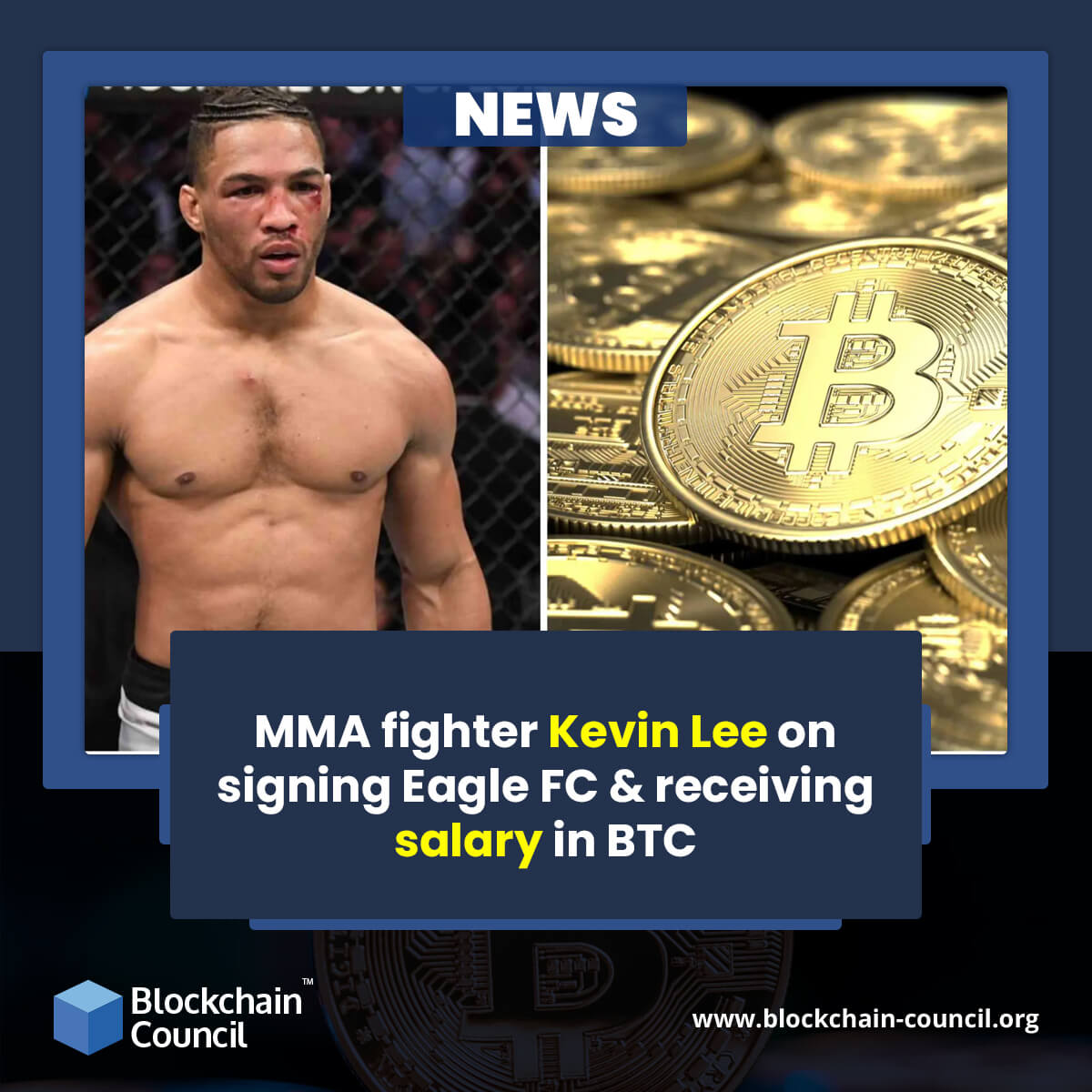 MMA fighter Kevin Lee on signing Eagle FC & receiving salary in BTC