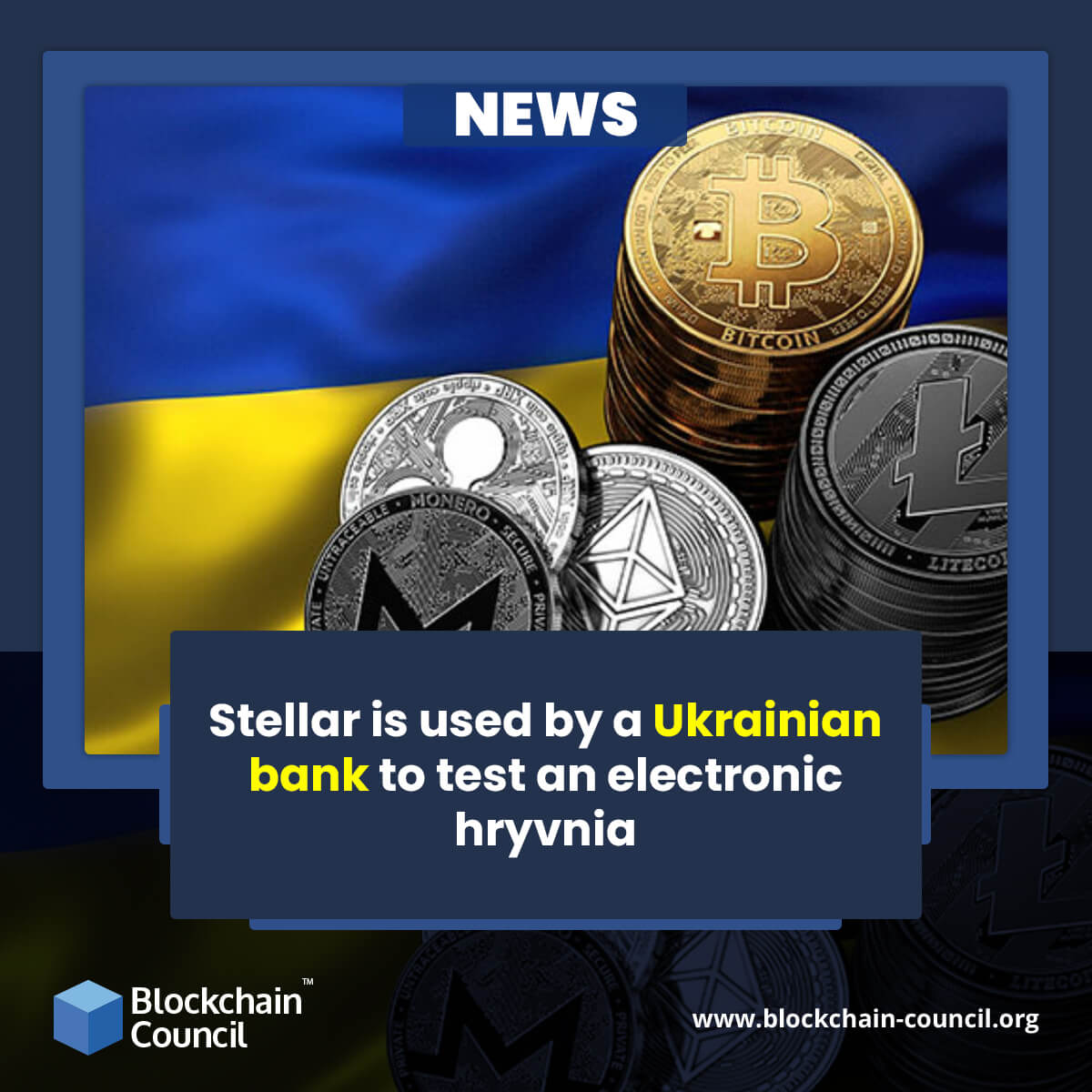 Stellar is used by a Ukrainian bank to test an electronic hryvnia