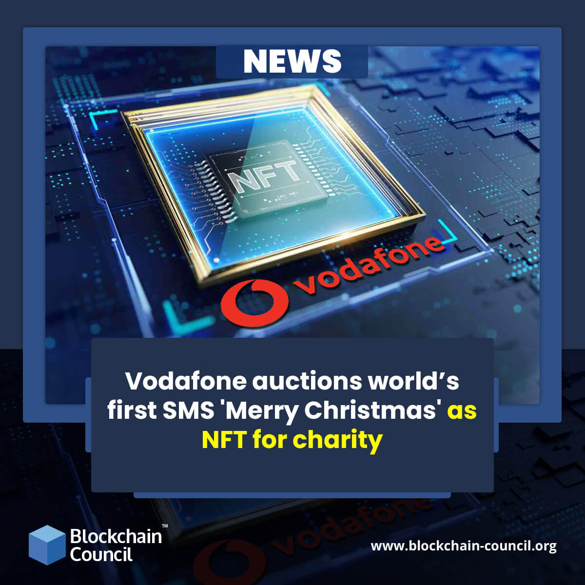 Vodafone auctions world’s first SMS 'Merry Christmas' as NFT for charity