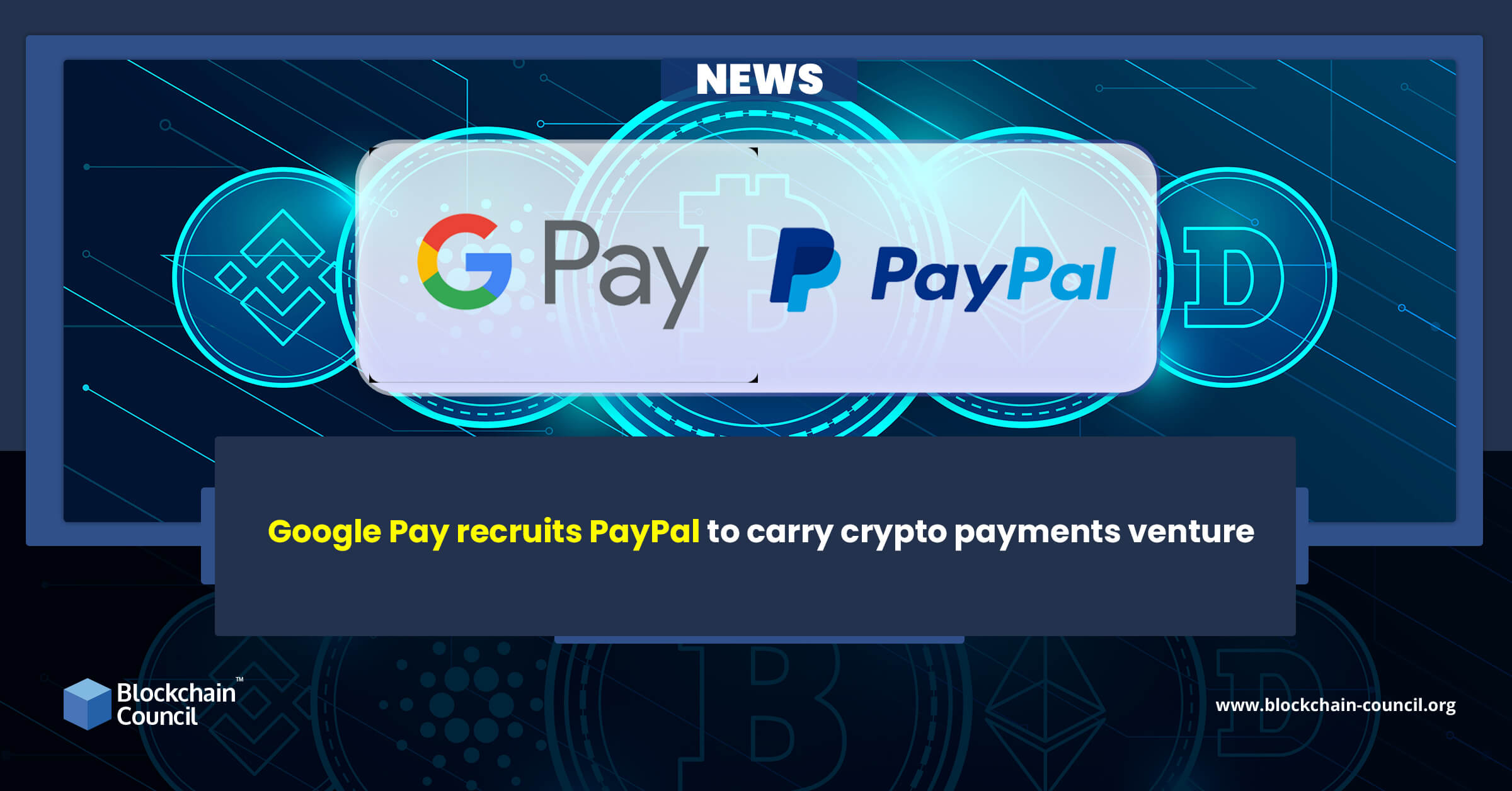 Google Pay recruits PayPal to carry crypto payments venture