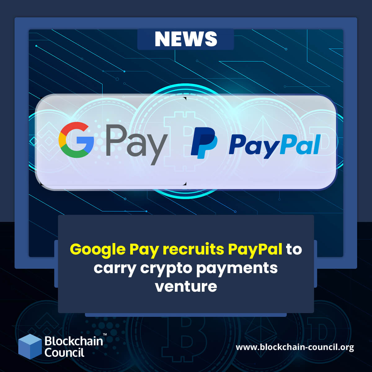 Google Pay recruits PayPal to carry crypto payments venture