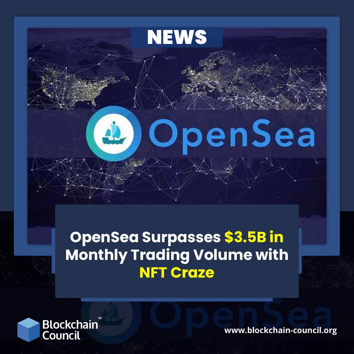 OpenSea Surpasses $3.5B in Monthly Trading Volume with NFT Craze