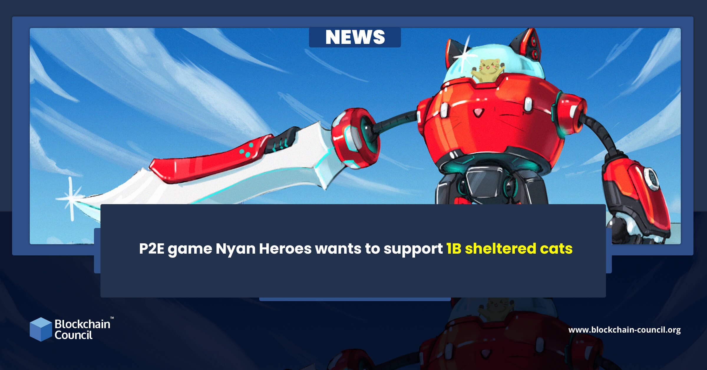 P2E game Nyan Heroes wants to support 1B sheltered cats
