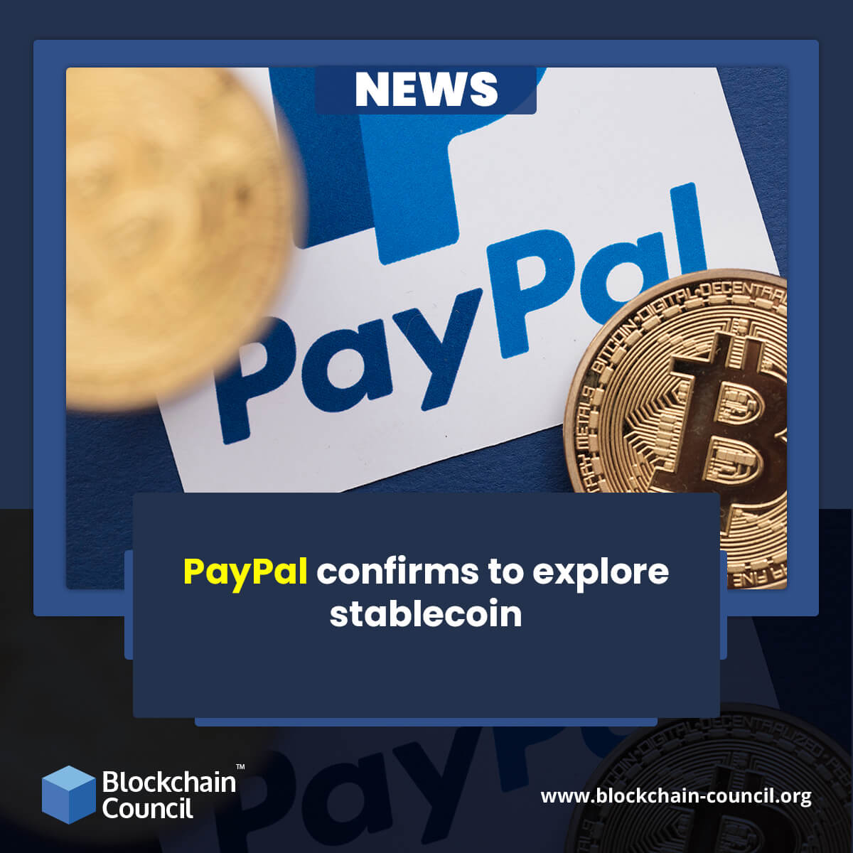 PayPal confirms to explore stablecoin