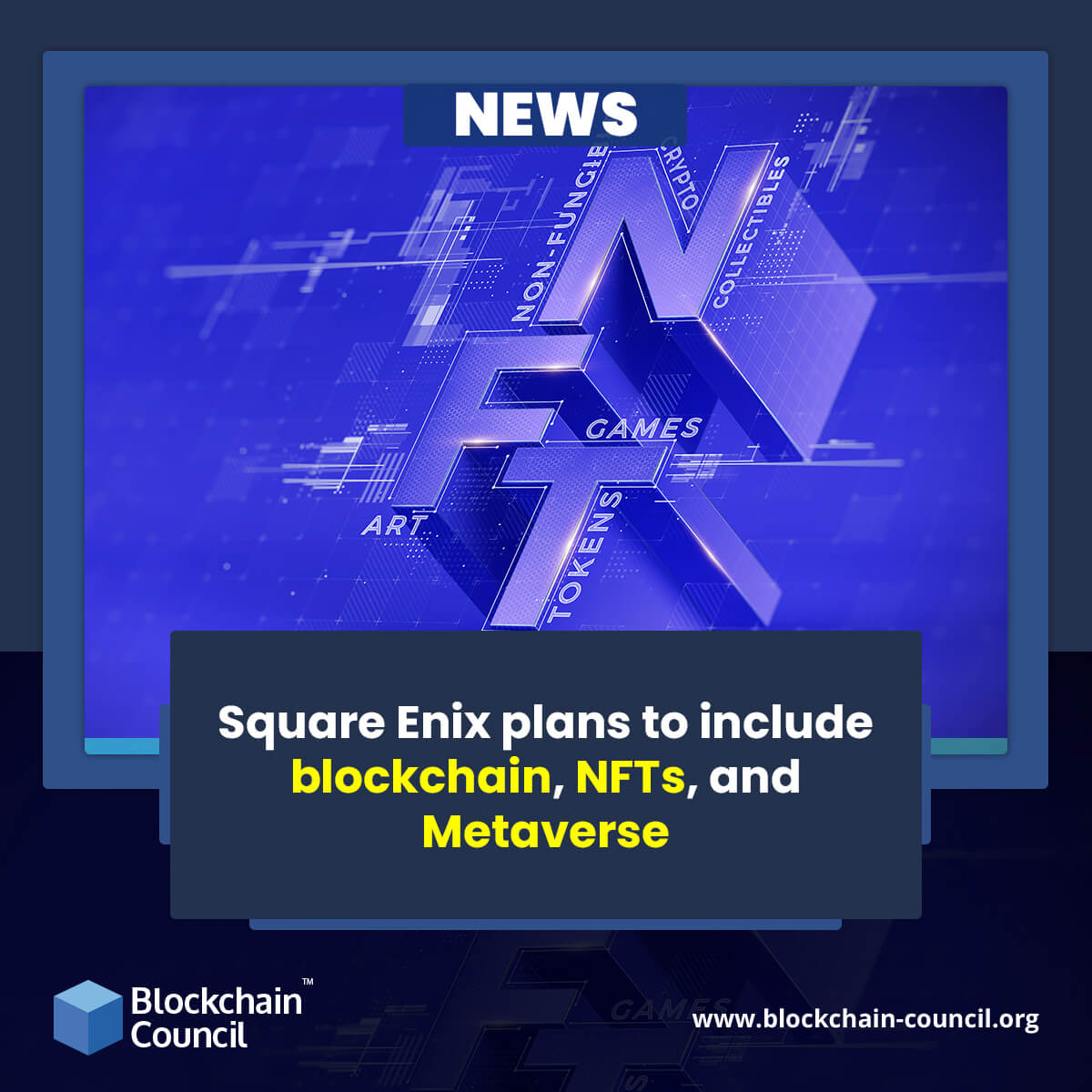 Square Enix plans to include blockchain, NFTs, and Metaverse