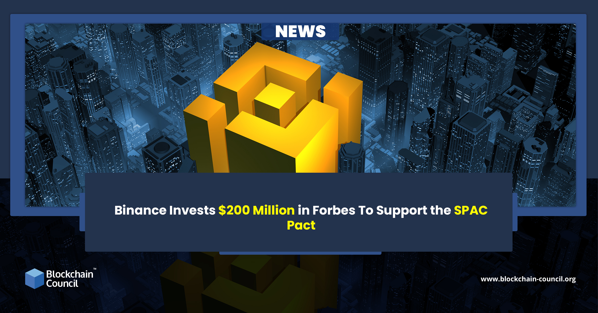 Binance Invests $200 Million in Forbes To Support the SPAC Pact
