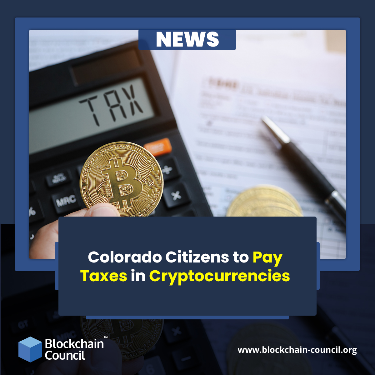 Colorado Citizens to Pay Taxes in Cryptocurrencies