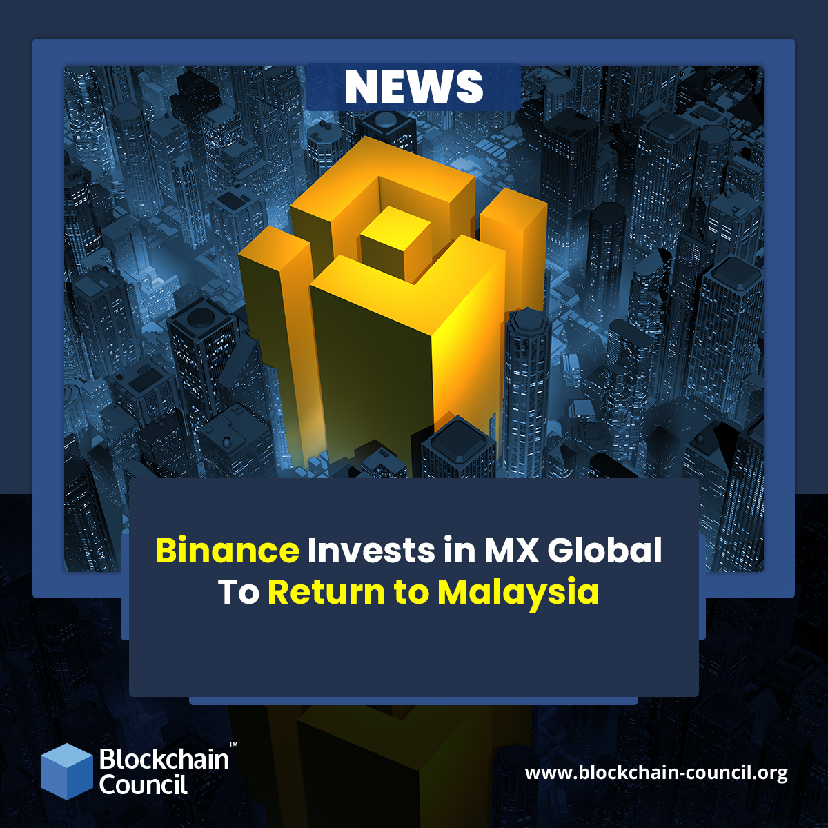 Binance Invests in MX Global To Return to Malaysia