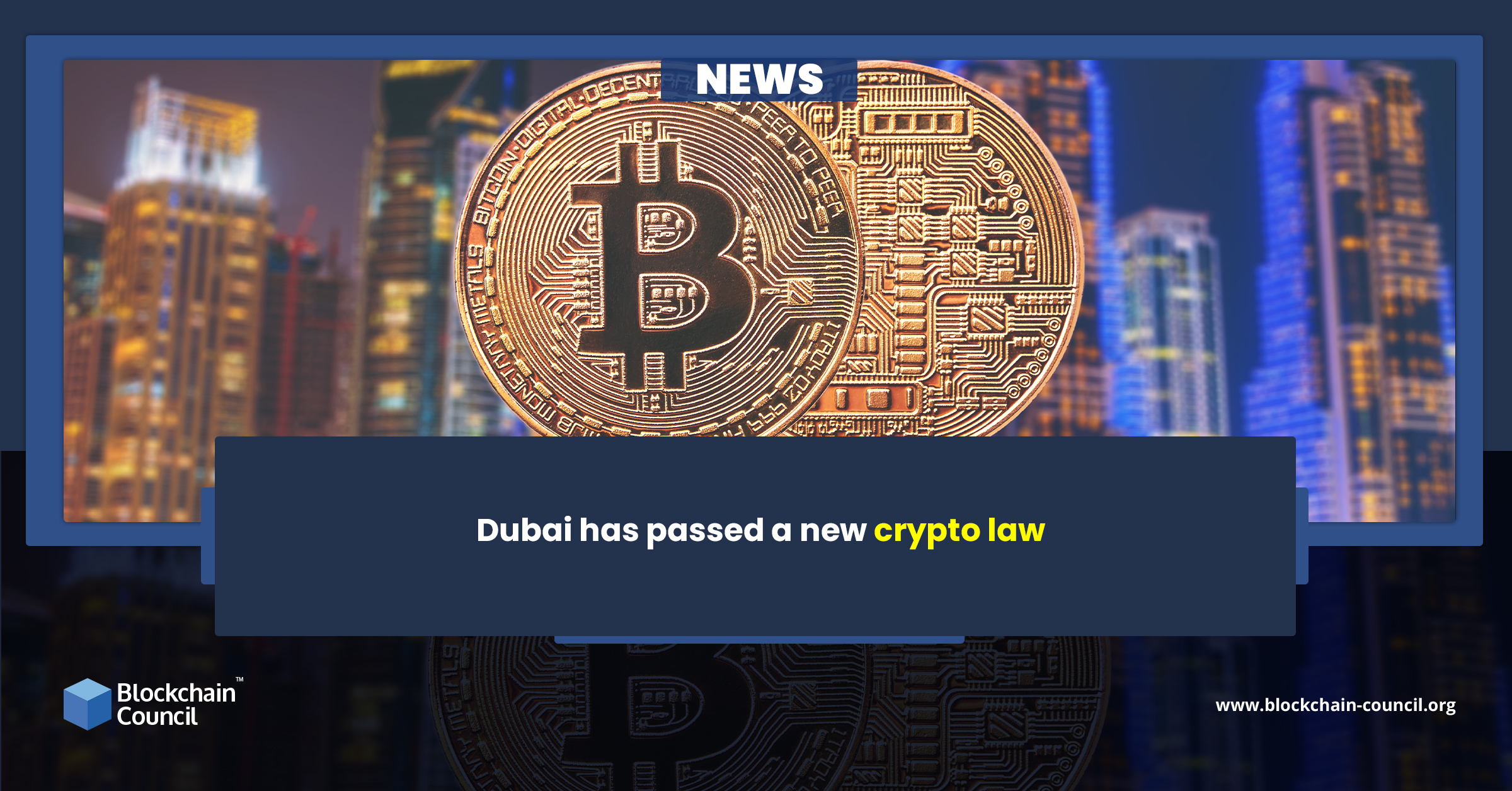 Dubai has passed a new crypto law