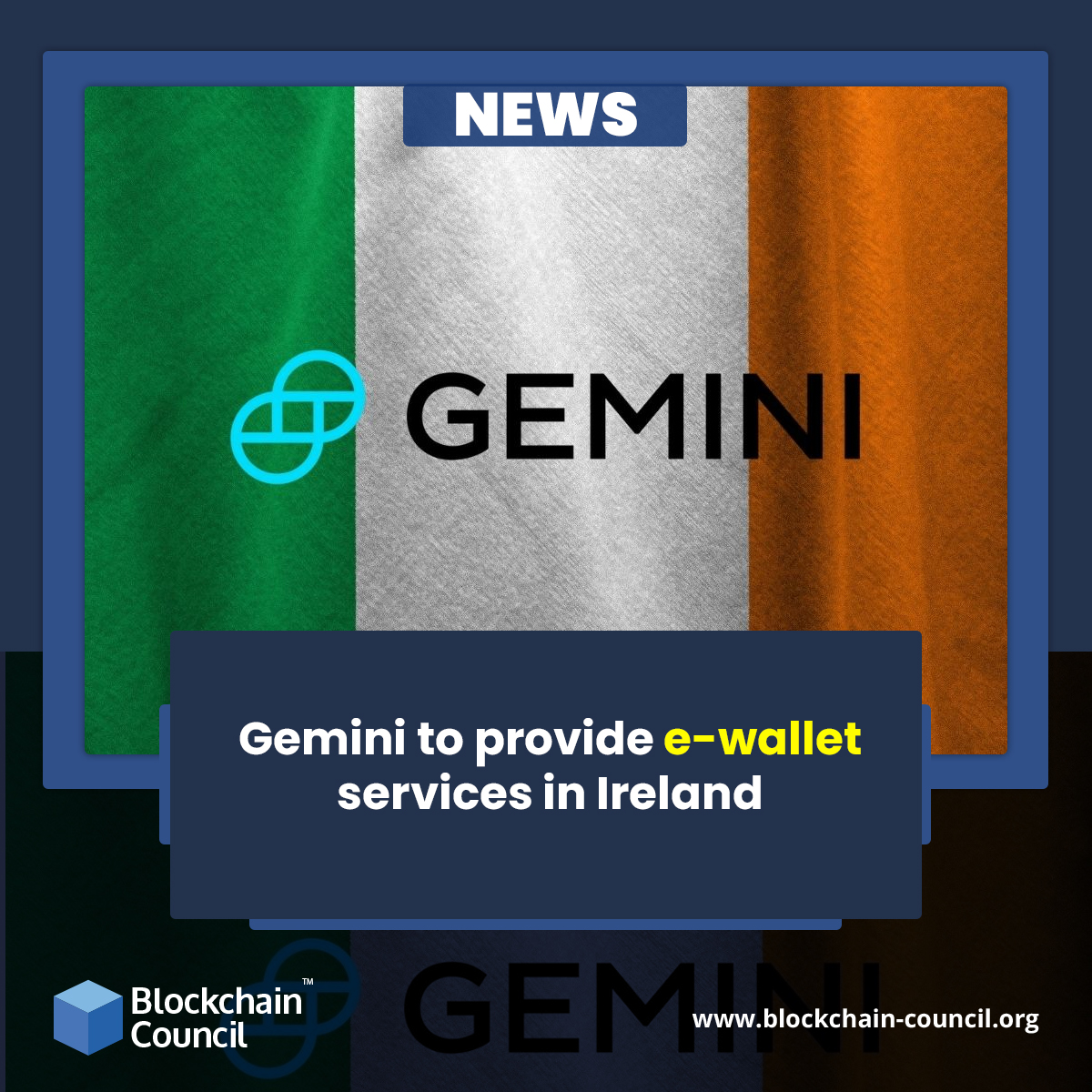 Gemini to provide e-wallet services in Ireland