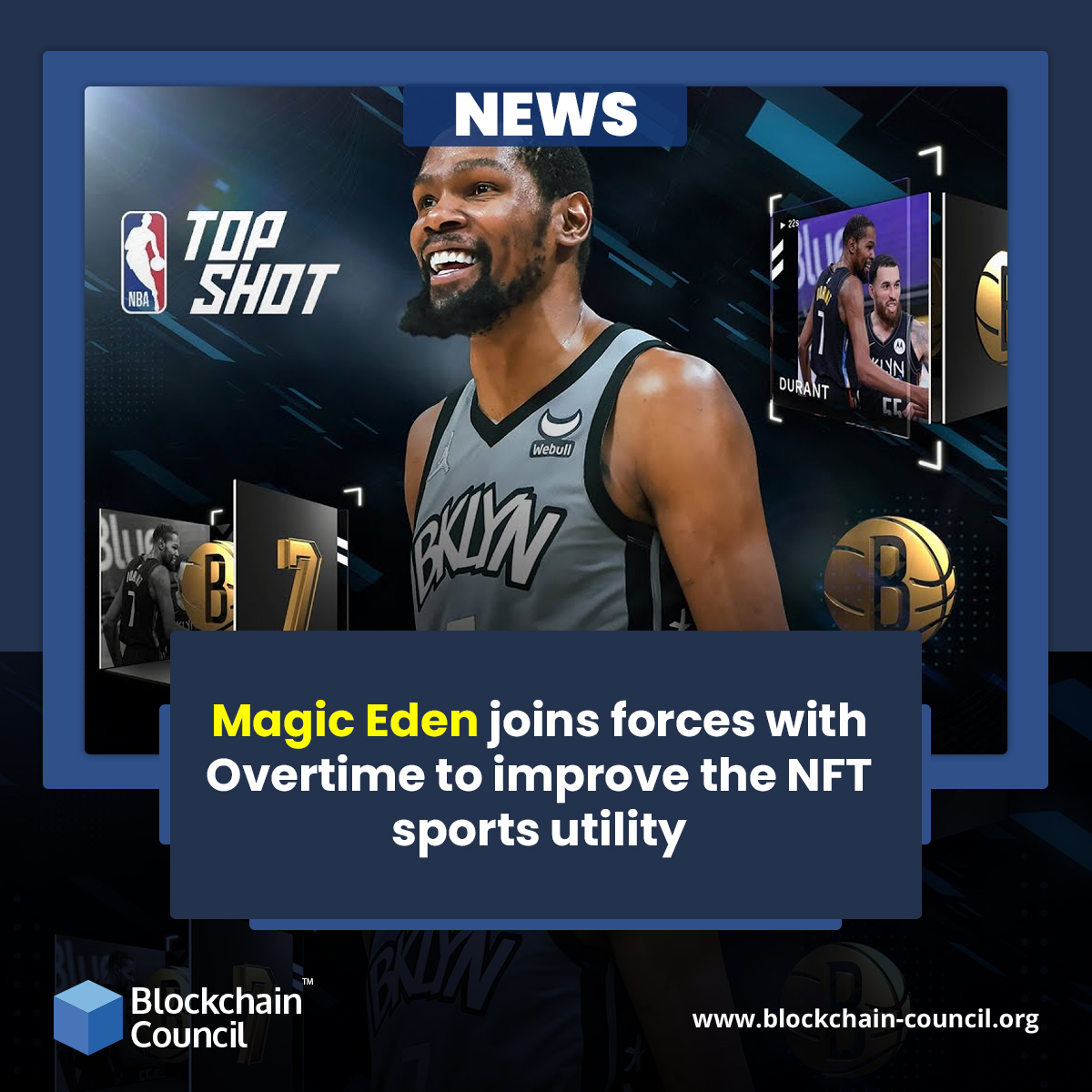 Magic Eden joins forces with Overtime to improve the NFT sports utility